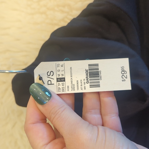 GARAGE Turtleneck long sleeve mini dress - Picture 4 of 5